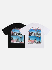 Oversize West Coast California Street T-shirt