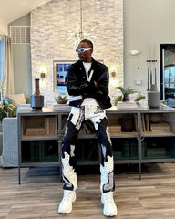 Patch Embroidered Jeans -1580