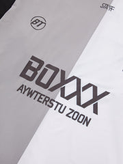 T-shirt à manches longues fonctionnel à séchage rapide et à couleurs contrastées en patchwork