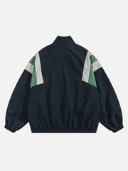 Windjacke mit Patchwork-Kontrast