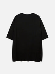 T-shirt à imprimé patchwork