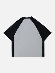 T-shirt imprimé patchwork plastisol