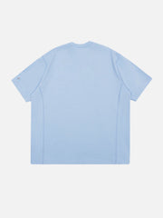 T-shirt uni patchwork