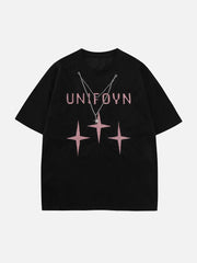 Patchwork Star Chain Decoration Tee