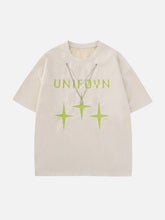 Patchwork Star Chain Decoration Tee