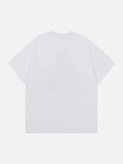 T-shirt à imprimé étoiles patchwork