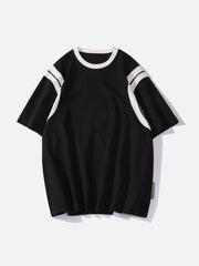 T-shirt à rayures patchwork