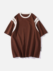 T-shirt à rayures patchwork