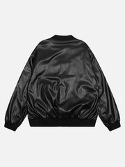 Veste en cuir brodée Pentagramme - 1783