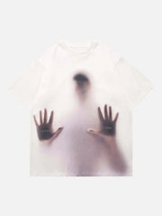 T-shirt imprimé Portrait fantôme - 1187