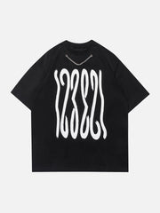 Plastisol Printing Chain Decoration Tee