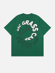 T-shirt à lettres avec impression plastisol