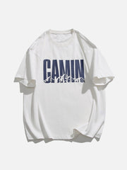 T-shirt à imprimé plastisol « Mount Fuji Shadow »