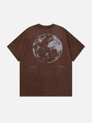 T-shirt Shadow Moon imprimé Plastisol
