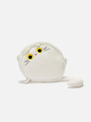 Sac bandoulière en peluche chat