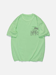 T-shirt graphique à poche