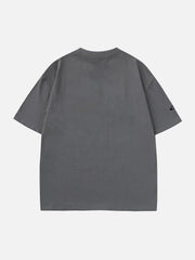 T-shirt imprimé lettre portrait