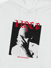 Hoodie mit Portrait-Print