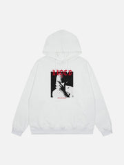 Hoodie mit Portrait-Print