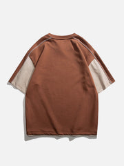 T-shirt imprimé patchwork Clash