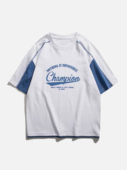 T-shirt imprimé patchwork Clash