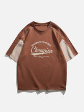 T-shirt imprimé patchwork Clash