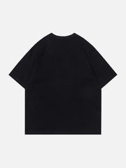 T-shirt imprimé lettre Pull Oar