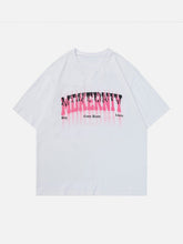 T-shirt imprimé lettre Pull Oar