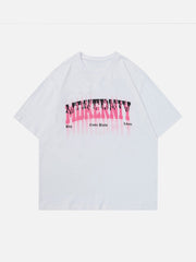 T-shirt imprimé lettre Pull Oar