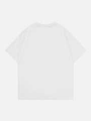 T-shirt à imprimé en mousse de radis tirant