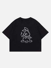 T-shirt brodé lapin