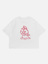 T-shirt brodé lapin