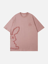 T-shirt brodé lapin