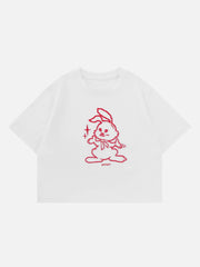 T-shirt brodé lapin