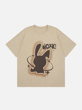 T-shirt imprimé lapin en mousse