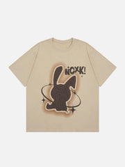 T-shirt imprimé lapin en mousse