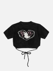 Rabbit Heart Embroidery Tee