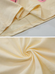 T-shirt imprimé lettre lapin