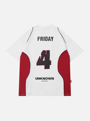 T-shirt patchwork de course