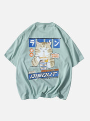 T-shirt graphique Ramen Cat