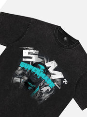 Rap Element Print T-Shirt