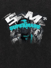 Rap Element Print T-Shirt