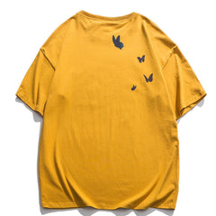 Reflective Butterfly Print Tee