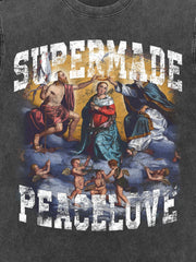 Renaissance Washed Distressed Hip Hop T-shirt
