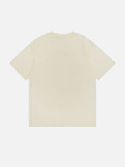 Retro Cartoon Bunny Print Tee