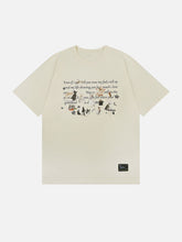 T-Shirt mit Retro-Cartoon-Hasen-Print