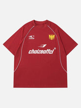 T-shirt imprimé lettres rétro - 1671