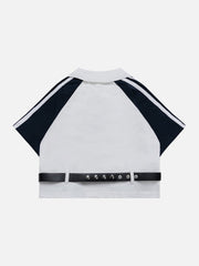 Polo à coutures rétro