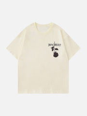 T-shirt imprimé changement de température rose