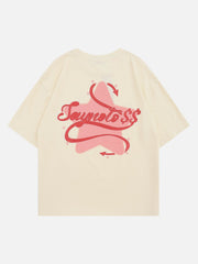 Saynotere Star Foam Printing Tee